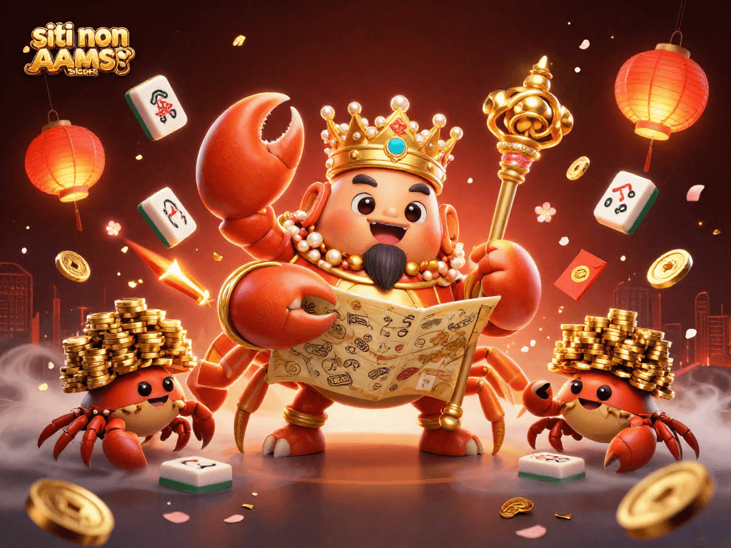 Immagine di siti non AAMS sicuri con imperatore granchio dorato e giochi di fortuna.