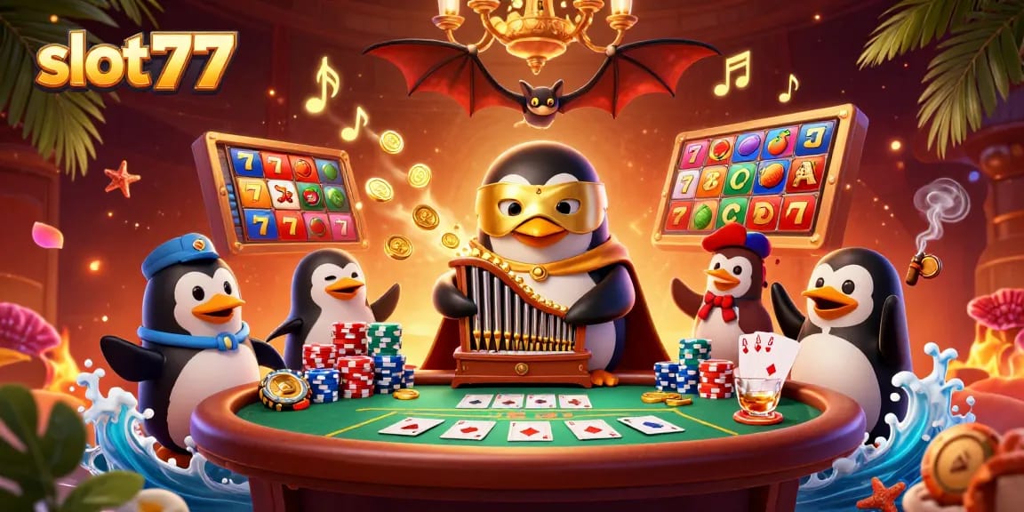 Play slot777 with vibrant casino elements in an exciting, engaging atmosphere.