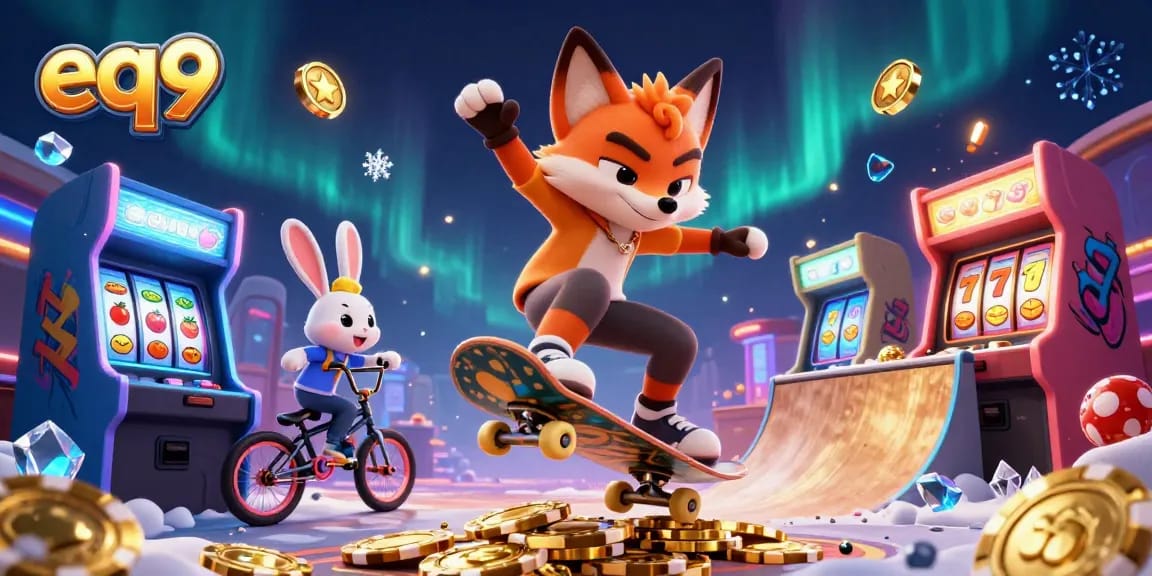Experience captivating gameplay at eq9 Casino with exciting characters and vibrant game elements.