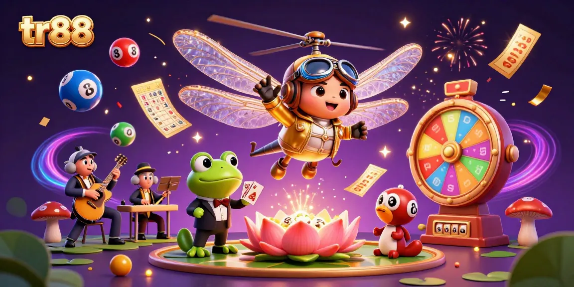 Experience exciting gameplay at tr88 with dynamic lottery elements and vibrant characters in an engaging casino scene.