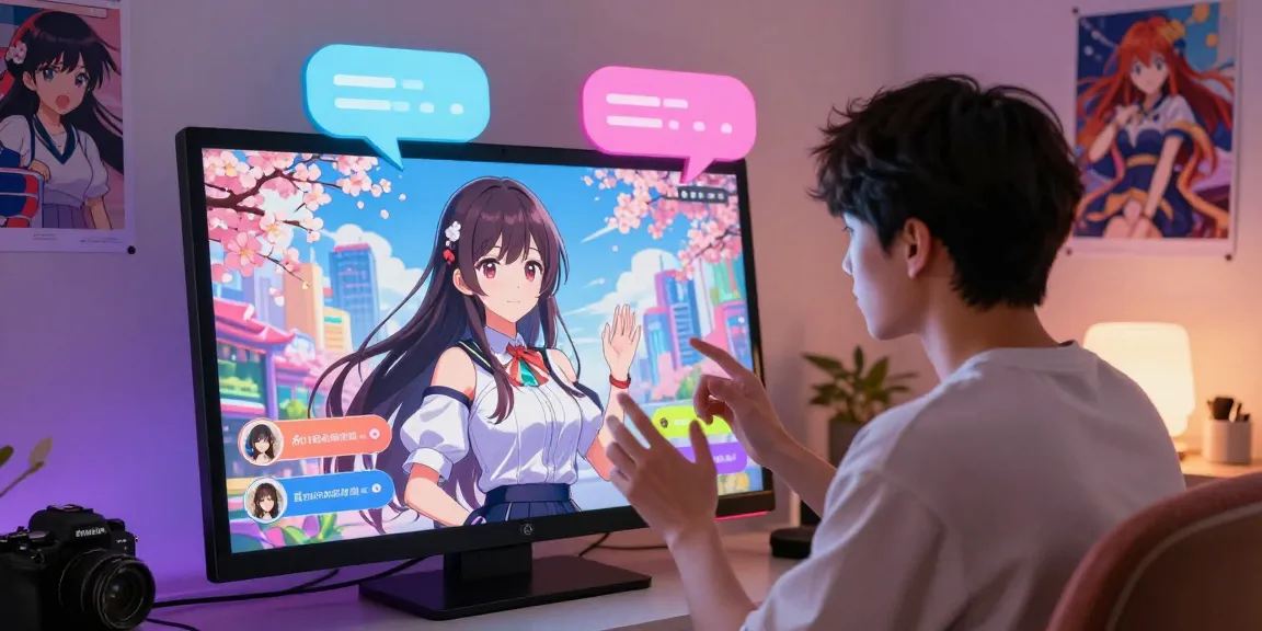 Engaging user chat session featuring an AI hentai chat character in a vibrant, anime-inspired setting.