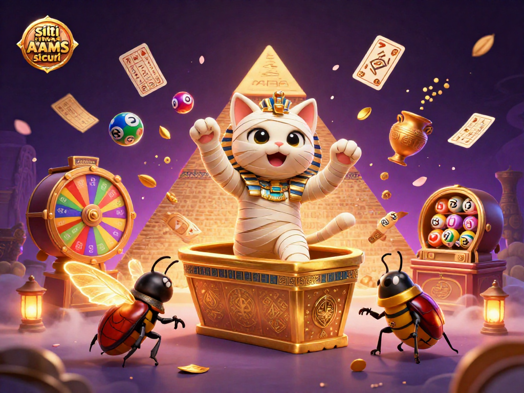 Scopri siti non AAMS sicuri con un'immagine vibrante di un casinò egiziano e giochi emozionanti.