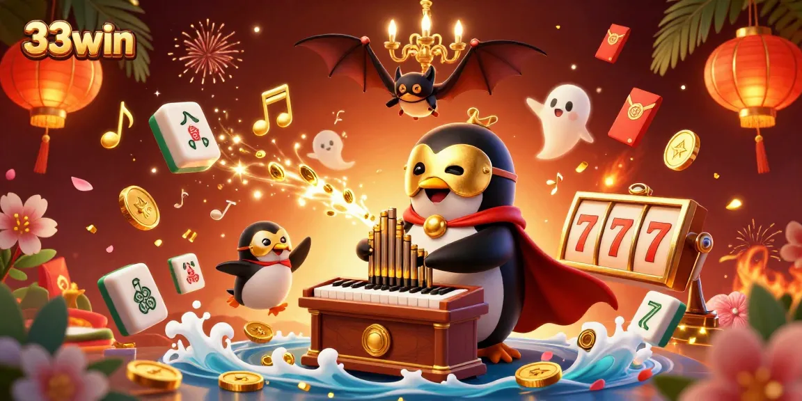 Experience dynamic gaming excitement with 33win's casino illustration featuring vibrant games and rich visuals.