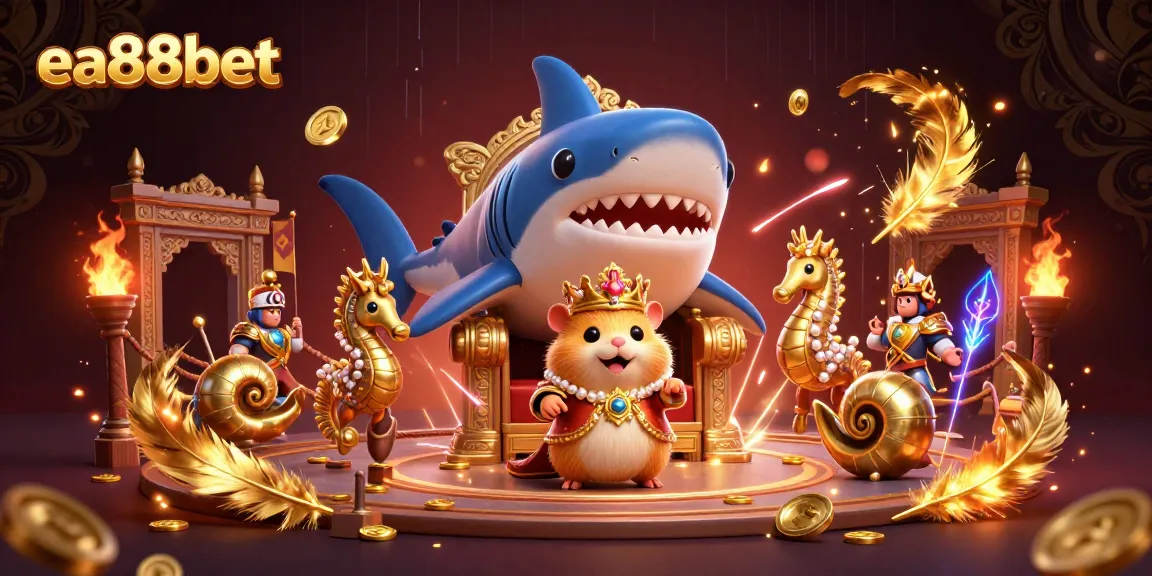Join the action at ea88bet with a vibrant 3D casino scene showcasing thrilling gaming elements.