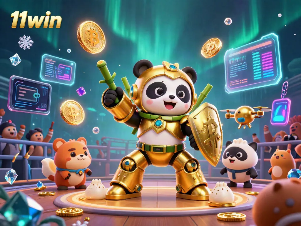 Experience the thrilling gaming action at 11win with colorful characters and vibrant casino elements.