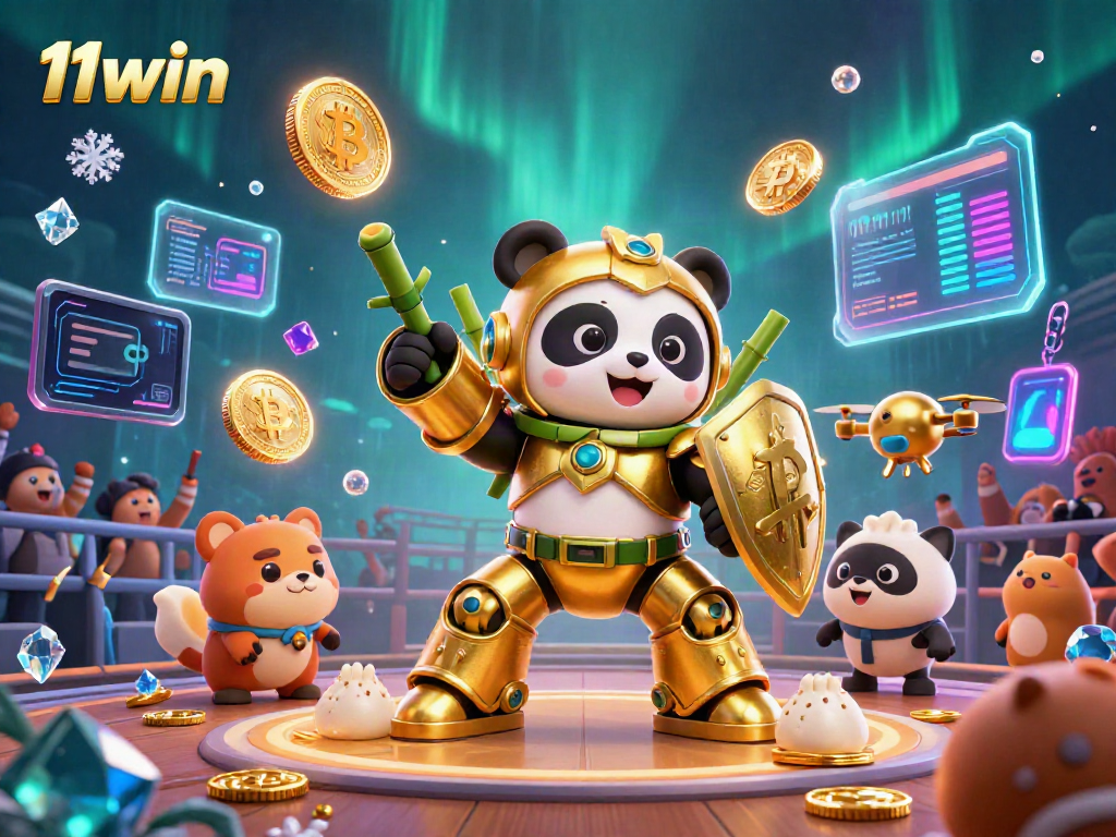 Experience the thrilling gaming action at 11win with colorful characters and vibrant casino elements.