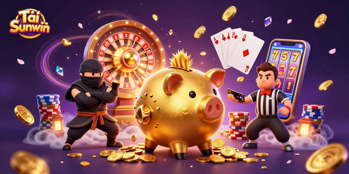Experience Tải Sunwin with thrilling casino action and vibrant, colorful characters in a dynamic scene.
