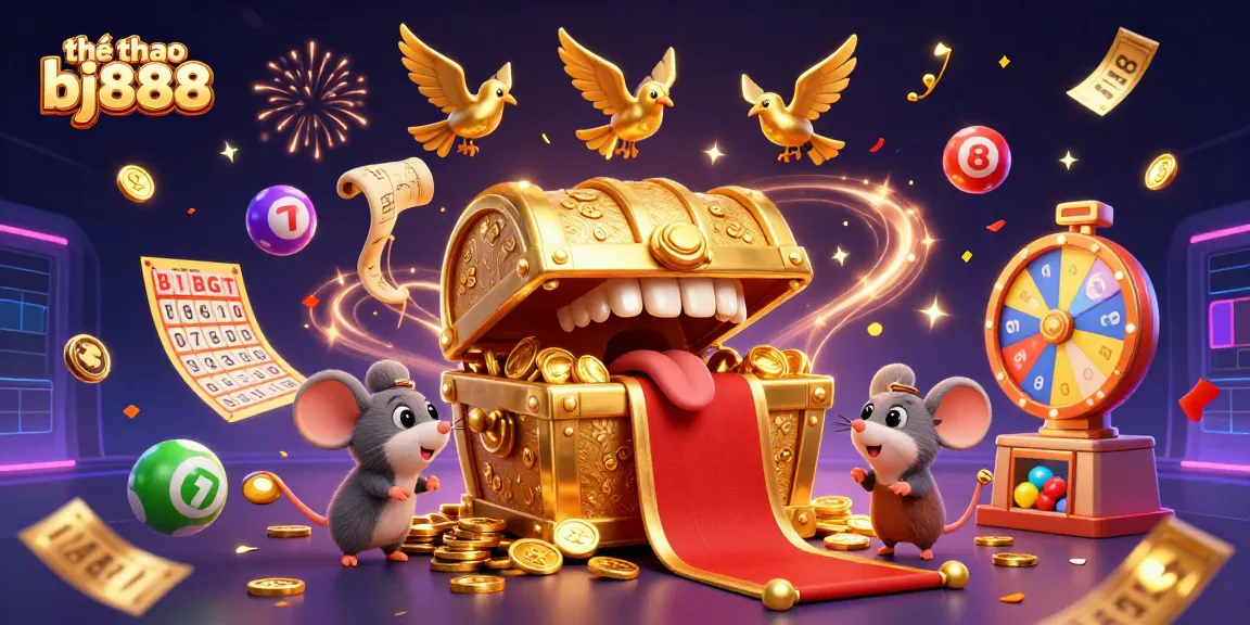 Experience sports betting with thể thao bj888, showcasing dynamic lottery elements and vibrant 3D characters in action.