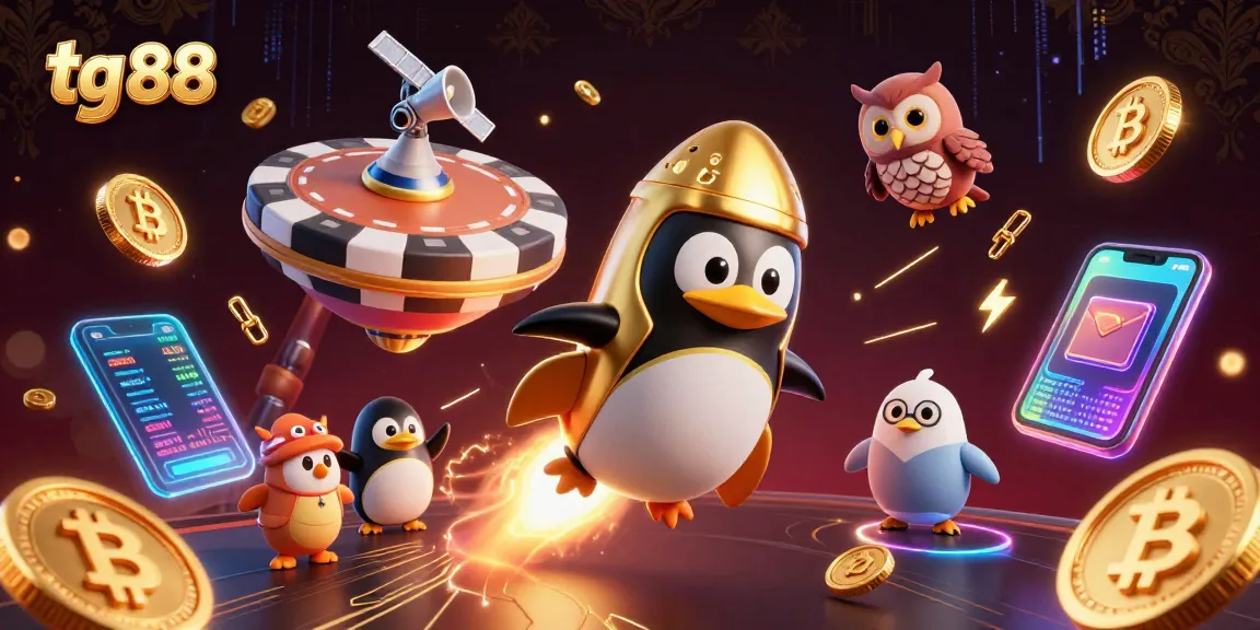 Engage in thrilling casino action with tg 88's vibrant games, exploring a dynamic space scene.