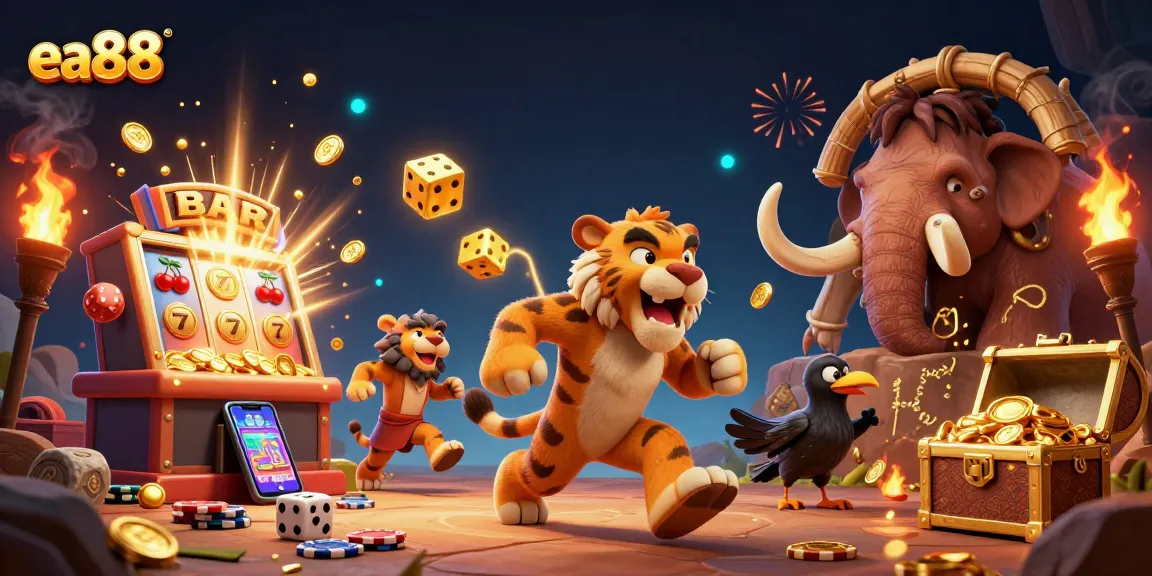 Experience exciting gameplay at ea88 with vibrant slot machines and dynamic casino elements.