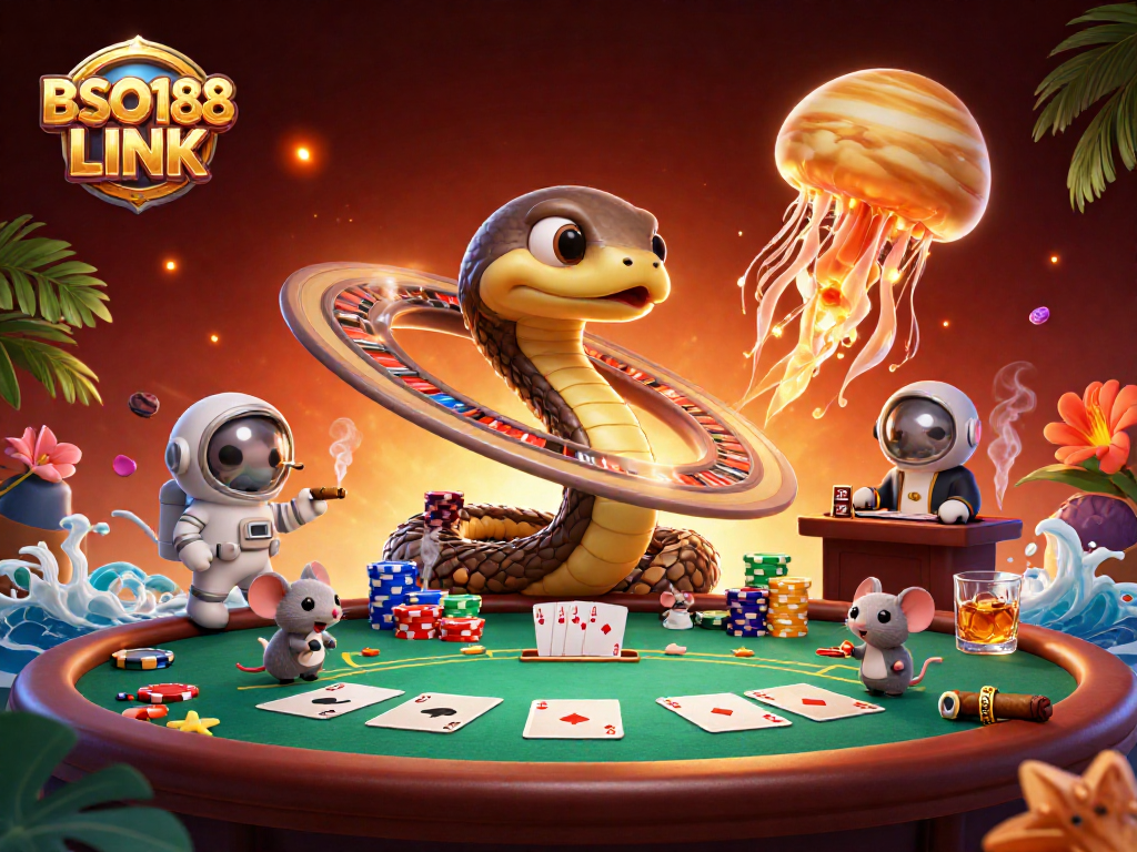 Join the fun at BSO188 LINK with tiny astronaut mice betting on Saturn's roulette rings!