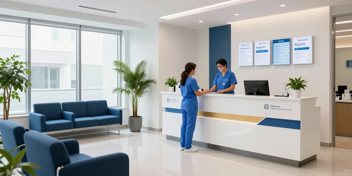 hair transplant turkey in a professional healthcare setting, modern clinic, patient care, medical services, reception area.
