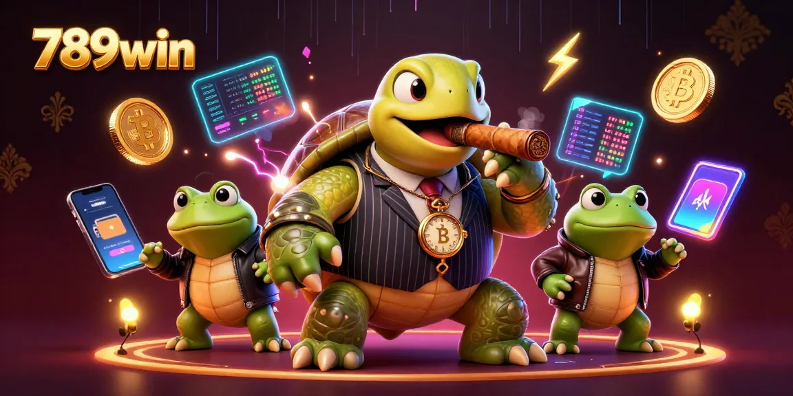 Engage in thrilling gameplay at 789win, where a turtle mobster and bullfrog enforcers elevate the casino experience.