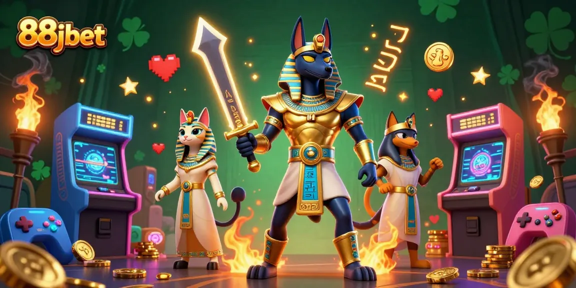 Experience thrilling gaming with 88jbet, featuring vibrant characters and exciting casino elements.