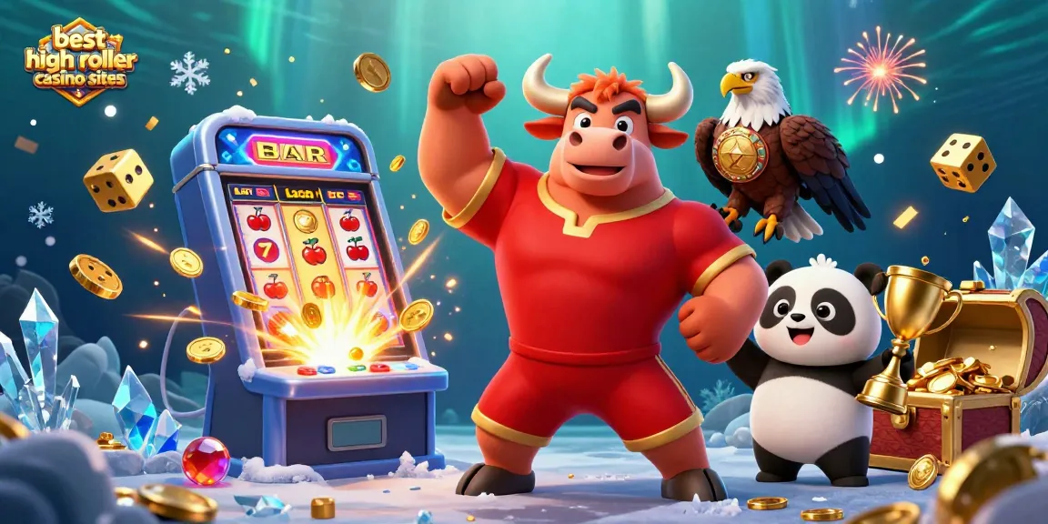 Experience the excitement of the best high roller casino sites with dynamic characters and vibrant gaming elements.