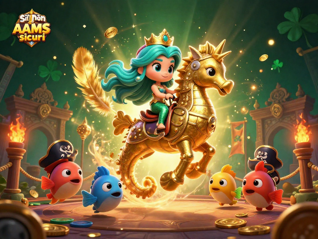 Immagine di siti non AAMS sicuri, con una sirena e gioco divertente nel casinò