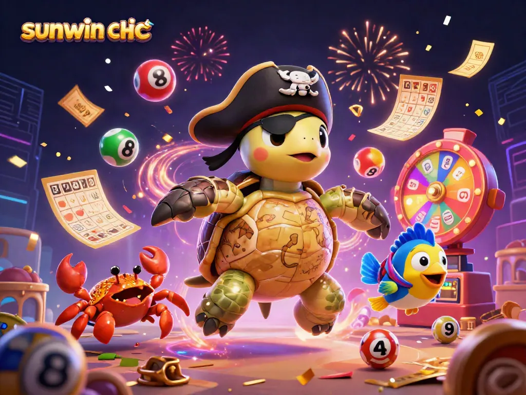 Engage in fun with sunwin chính thức as the pirate turtle leads in a vibrant gambling adventure filled with lottery excitement.