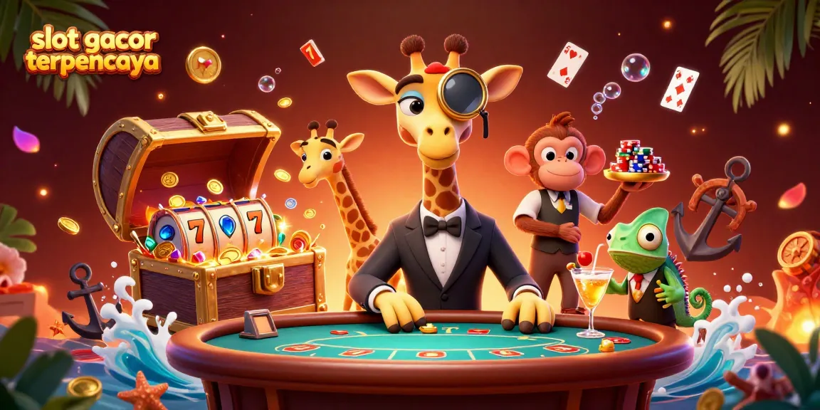 Experience thrilling gameplay with slot gacor terpercaya and vibrant characters in this dynamic digital illustration.