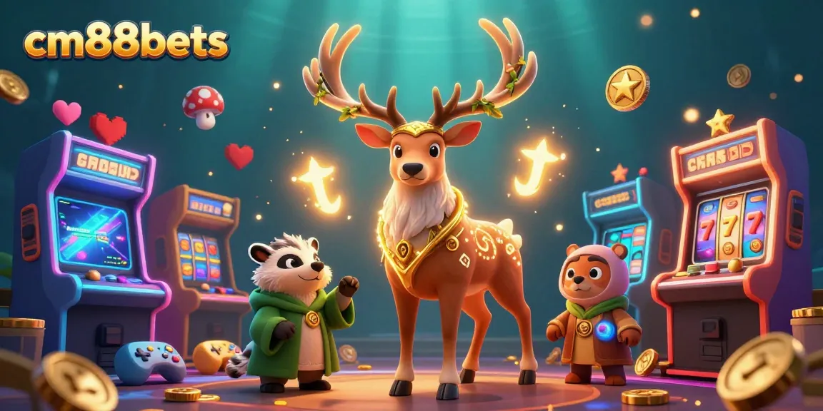 Experience the thrill of cm88bets with a captivating 3D casino illustration showcasing magical characters and vibrant gaming elements.