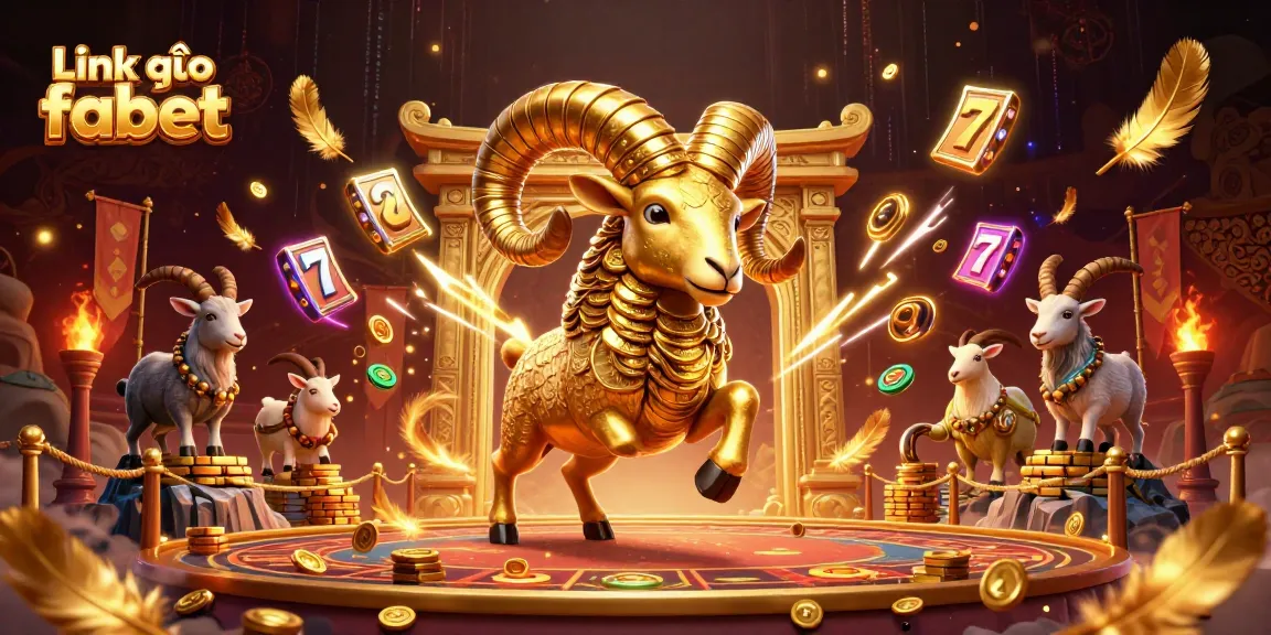 Experience thrilling action with Link vào fabet in this vibrant 3D casino illustration.
