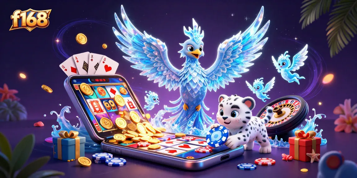 Experience the excitement of f168 with a vibrant illustration of a mystical scene featuring characters and gaming elements.